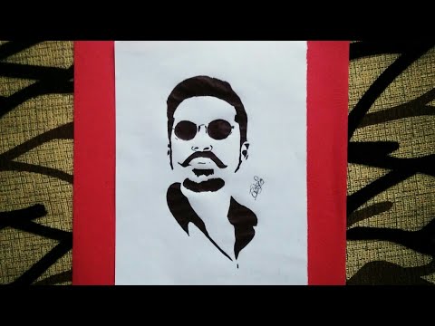 Drawing Dhanush | RukArtZ - YouTube