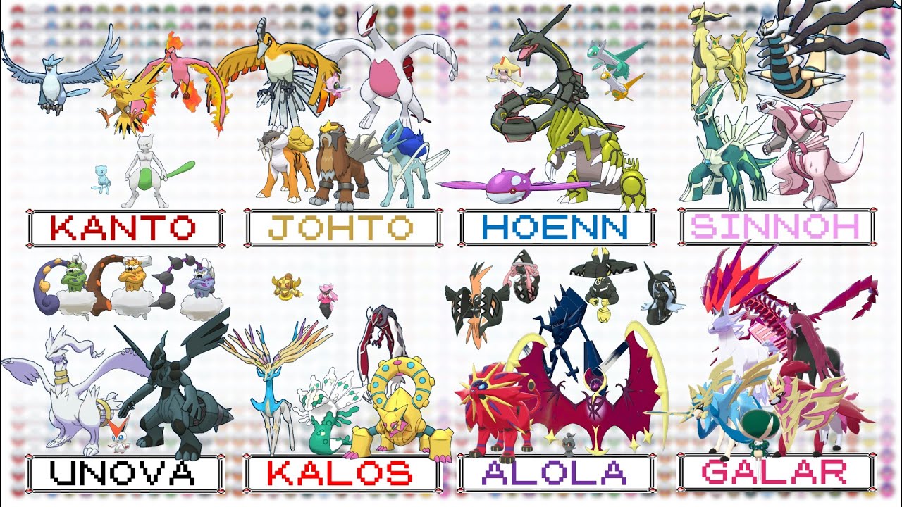 All Legendary Pokemon Shiny