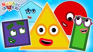 Explore Shapes Compilation For Kindergarten 123 Learn To Count Counting Maths Numberblocks