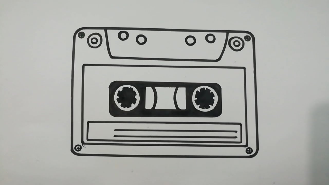 Cassette Tape Drawing