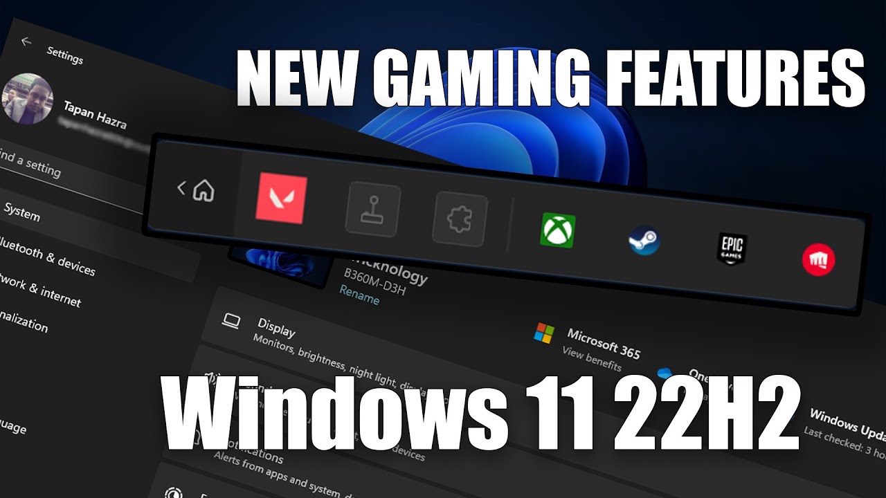 Windows 11 22H2 New Gaming Features - YouTube