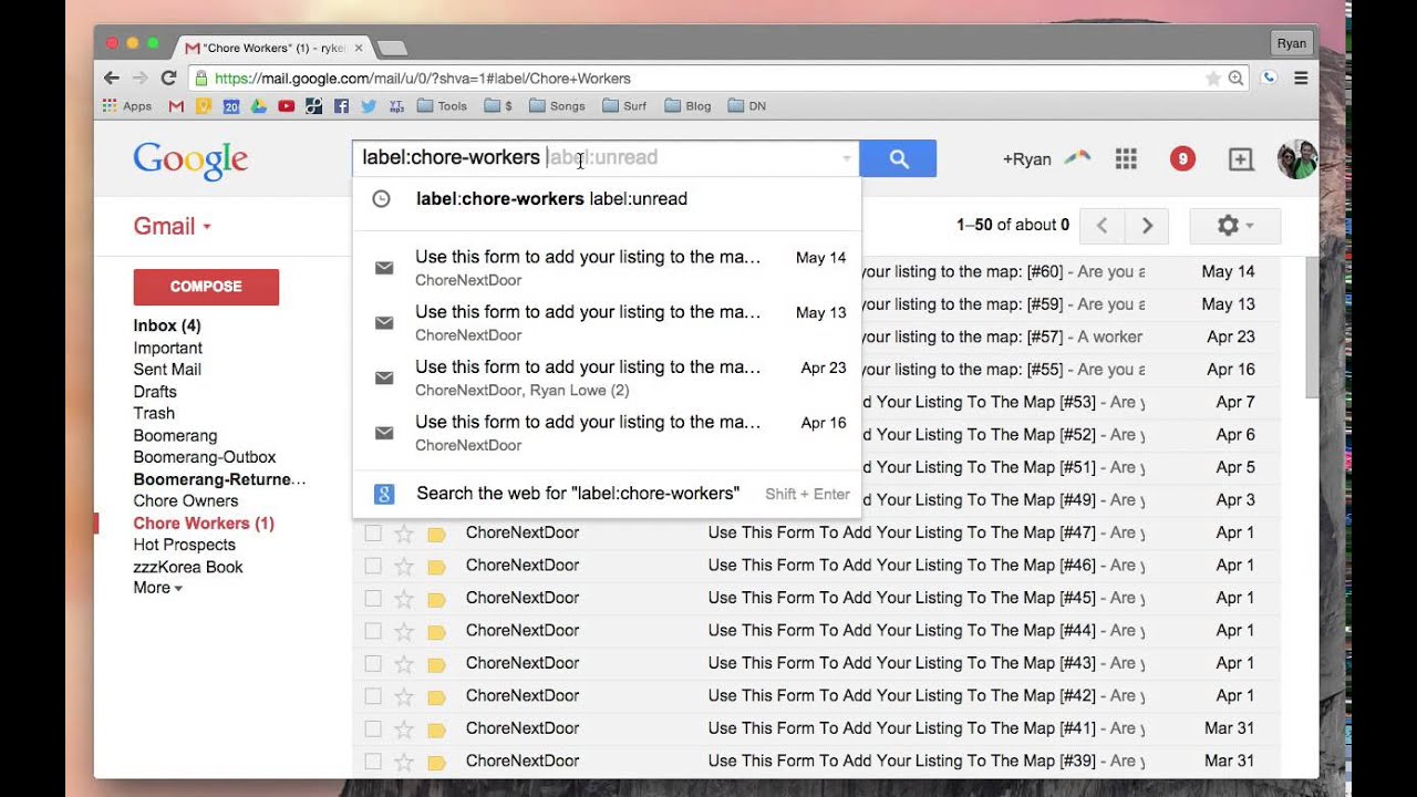 Read Gmail Email Inbox