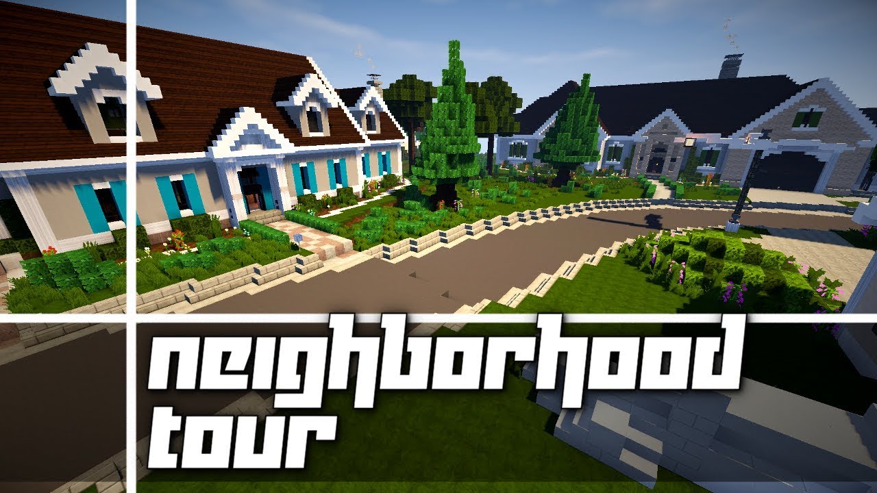 Minecraft Suburban Neighborhood