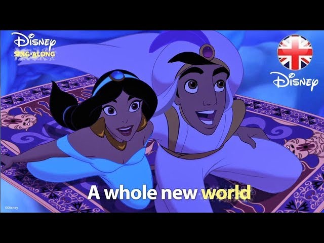 Disney Sing Alongs A Whole New World Aladdin Lyric Video Official Disney Uk Youtube