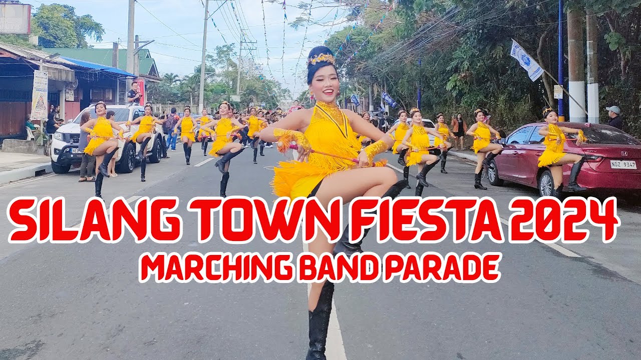 SILANG CAVITE TOWN FIESTA 2024 - Marching Band Fancy Parade - YouTube