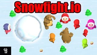 SNOWFIGHT.IO Gameplay Español | No Golpees al oso! Rank 1!!