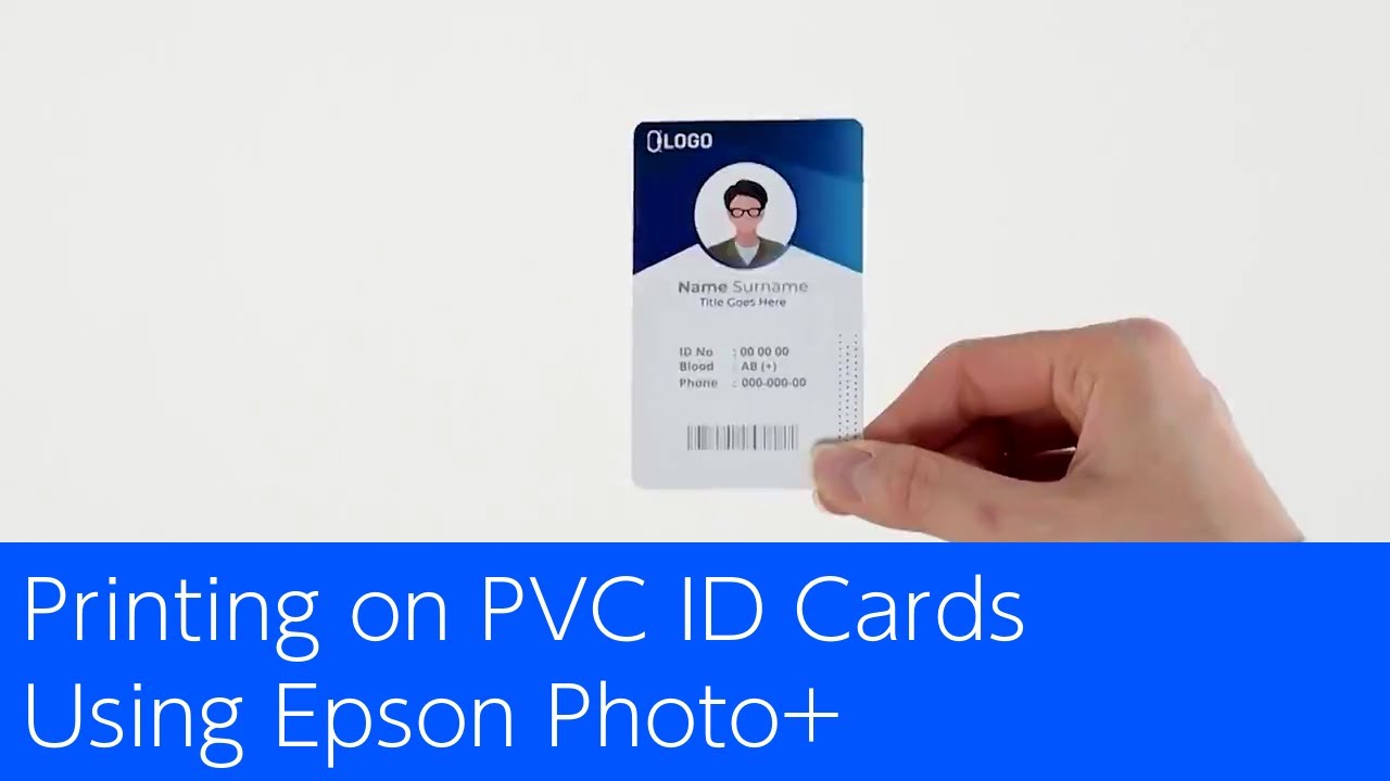 Printing on PVC ID Cards Using Epson Photo+ (L8100) - YouTube