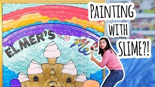 I Made A HUGE Slime Art Masterpiece - #ElmersWhatIf Slime Challenge