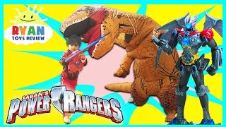 POWER RANGER MOVIE TOYS MEGAZORD Surprise Toys Hunt Giant Life Size Dinosaur Attack Pretend Play