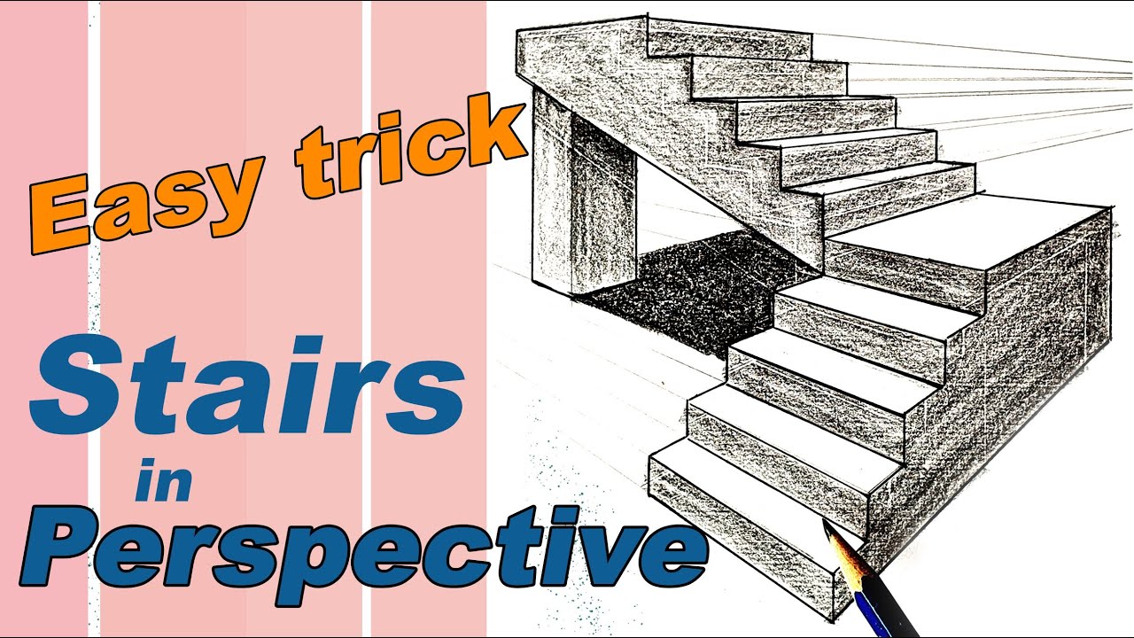 How To Draw Stairs Step By Step In 2 Point Perspectiv - vrogue.co