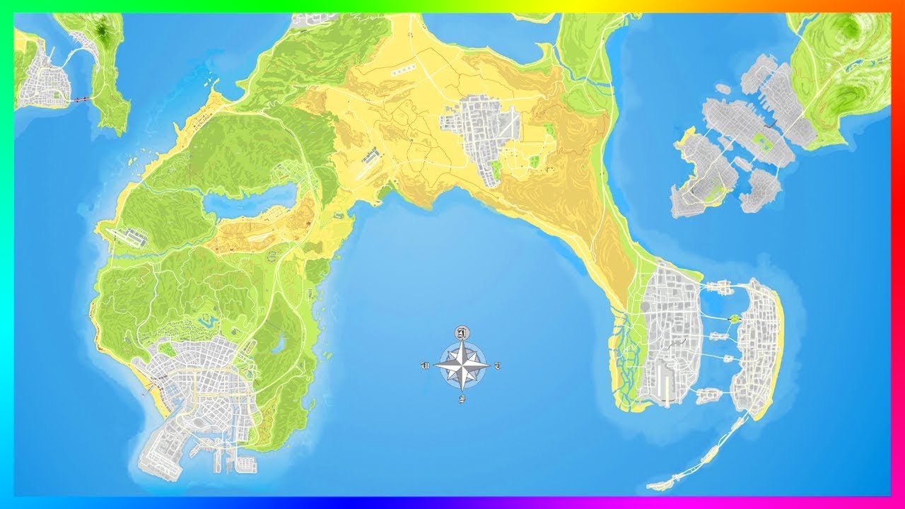 Gta V World Map – Topographic Map of Usa with States