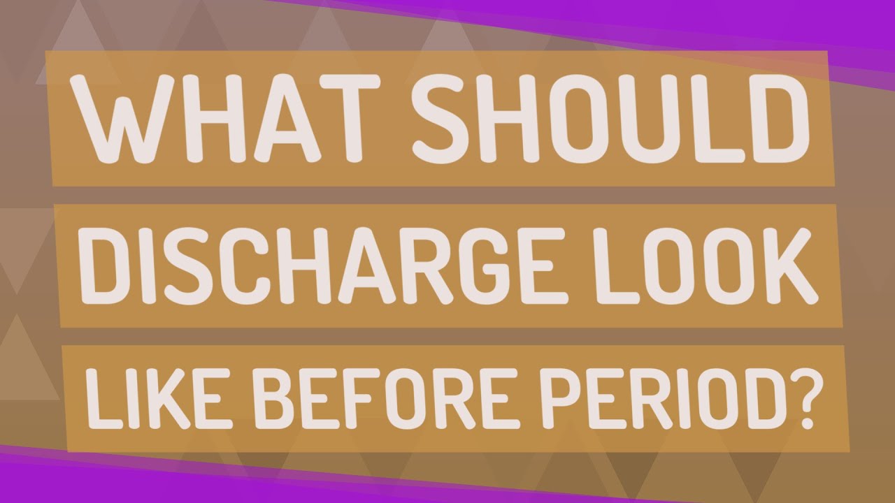 What should discharge look like before period? - YouTube