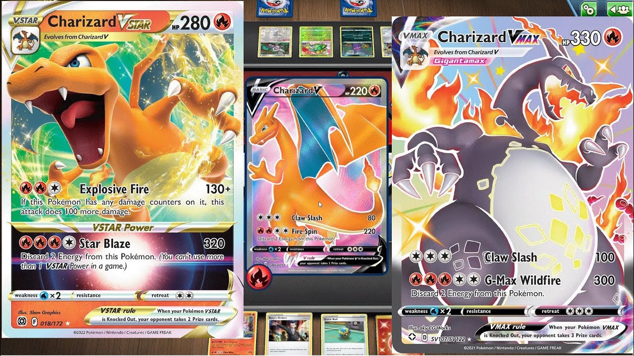 Every Charizard In Standard - The Deck. Charizard V/Vmax/Vstar etc ...