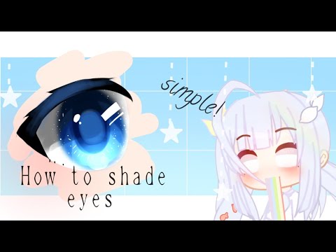 Σ how to shade eyes | simple! |→ tutorial? ♡ - YouTube