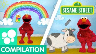 Sesame Street: Make Arts and Crafts with Elmo | Elmo's World Compilation!