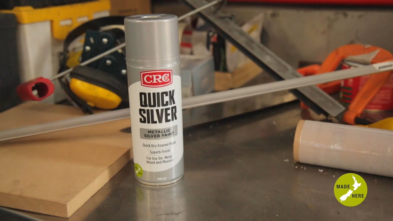 CRC Quicksilver - Silver Enamel Paint - YouTube