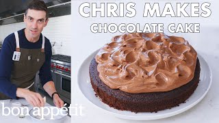 Chris Makes Easy Chocolate Cake | From the Test Kitchen | Bon Apptit