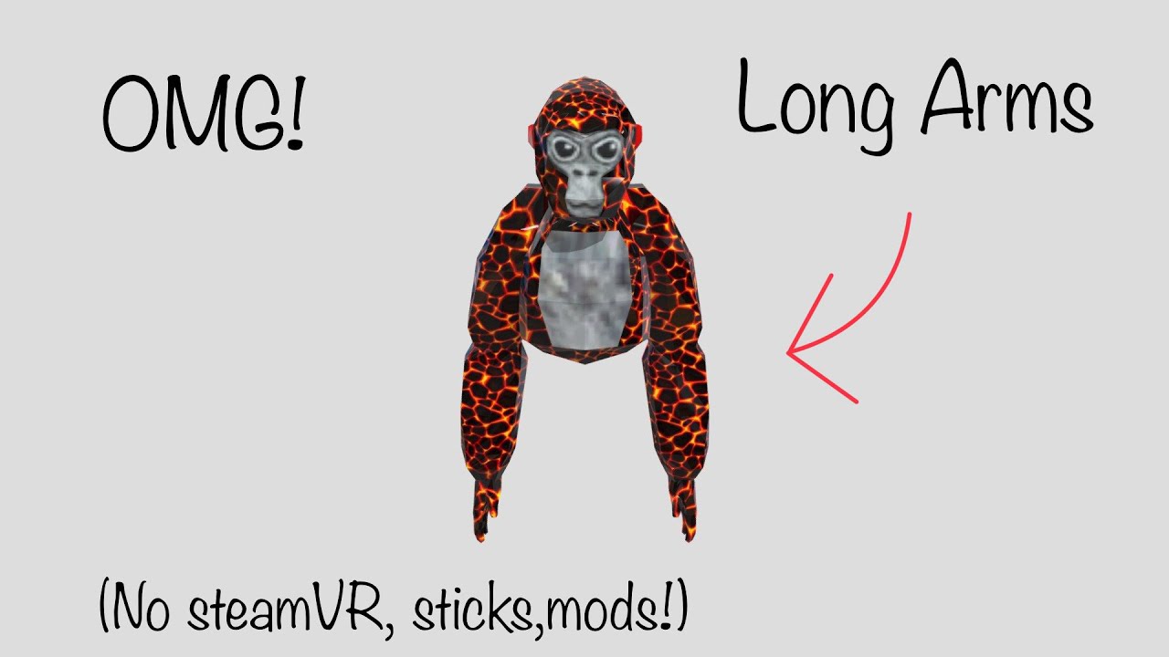 How to get longer arms in gorilla tag! No steamVR, no pc, no mods and ...