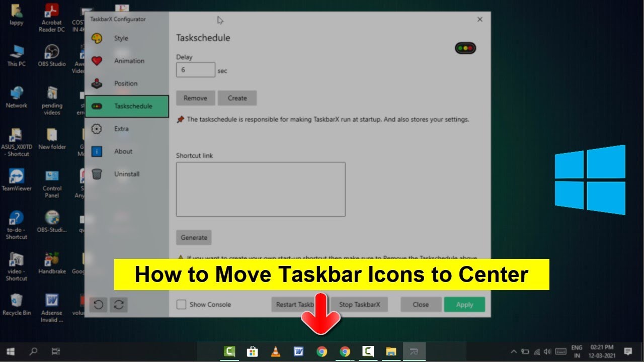 Center Taskbar Icons Look Like Windows 11 Center Windows 10 Taskbar ...