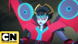 Transformers Cyberverse | Bumblebee and Windblade Run into a Trap | Cartoon Network