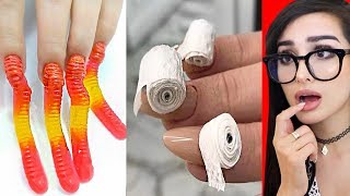 Weirdest NAIL ART that should NOT EXIST 7