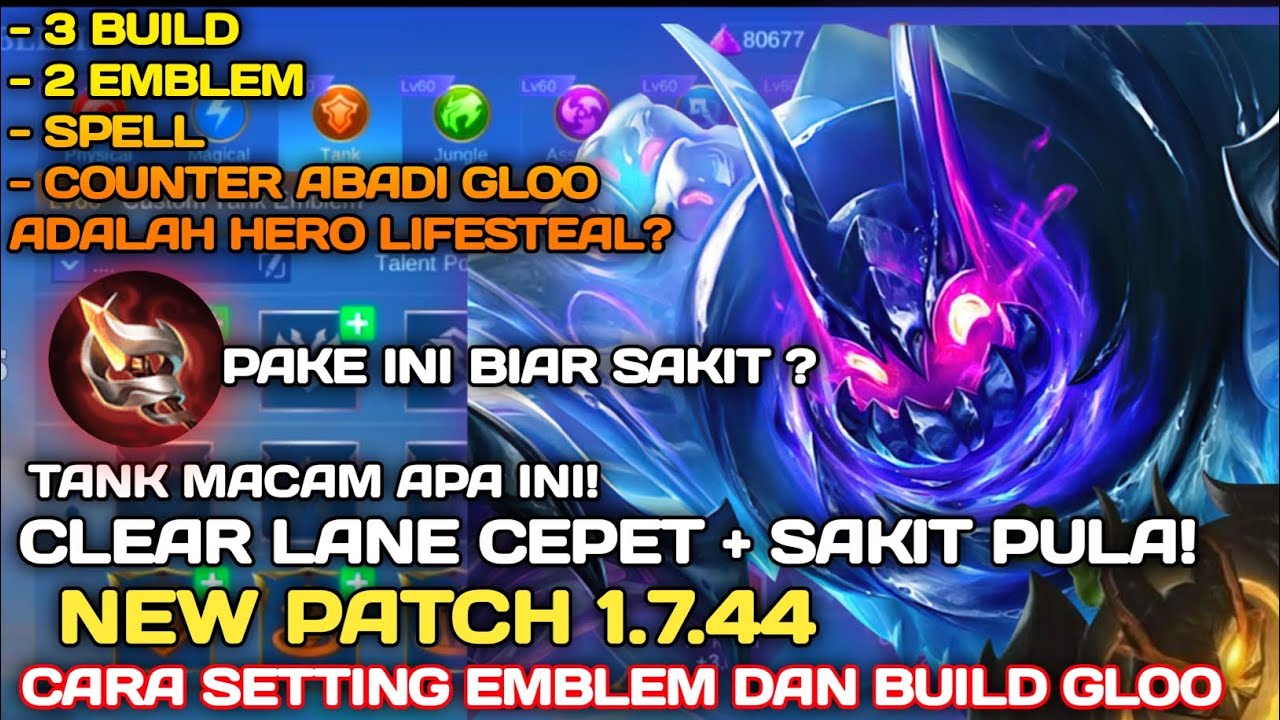 NEW PATCH 1.7.44-CARA SETTING EMBLEM DAN BUILD GLOO TERSAKIT 2023 ...