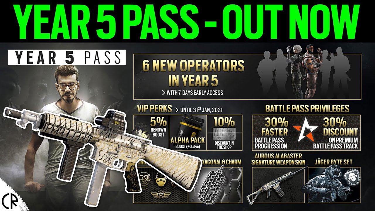 Year 5 Season Pass Out Now Weapon Skin Jager Bundle 6news Tom Clancy S Rainbow Six Siege Youtube