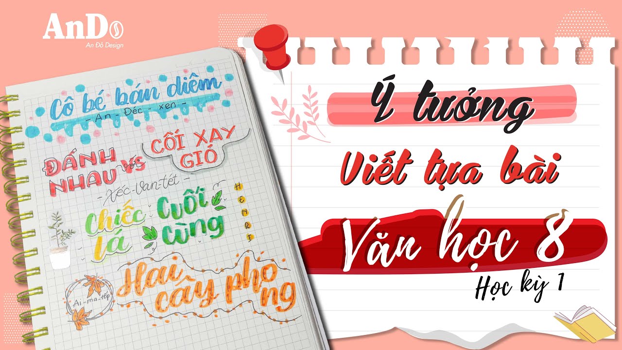 Trang trí tiêu đề Ngữ Văn lớp 8 - HK1 | Calligraphy | (Fiber Pen ...