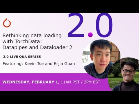 YouTube thumbnail image for PyTorch 2.0 Q&A: Rethinking Data Loading with TorchData