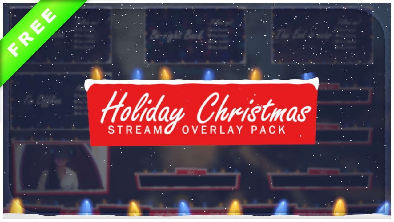 Animated Christmas Stream Overlay 