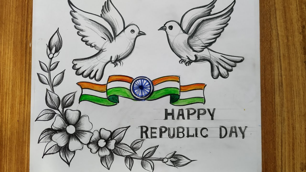 Aggregate 73+ republic day pencil sketch best - in.eteachers