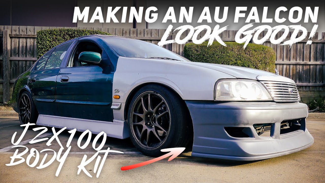 How to make an AU Falcon look SPICY! JZX100 Bodykit Install - YouTube