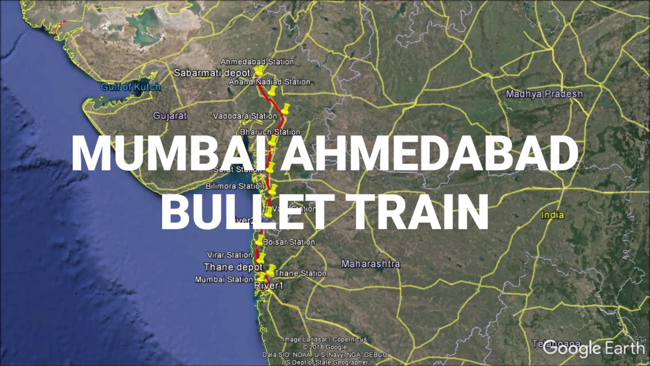 Bullet Train In India Map - United States Map