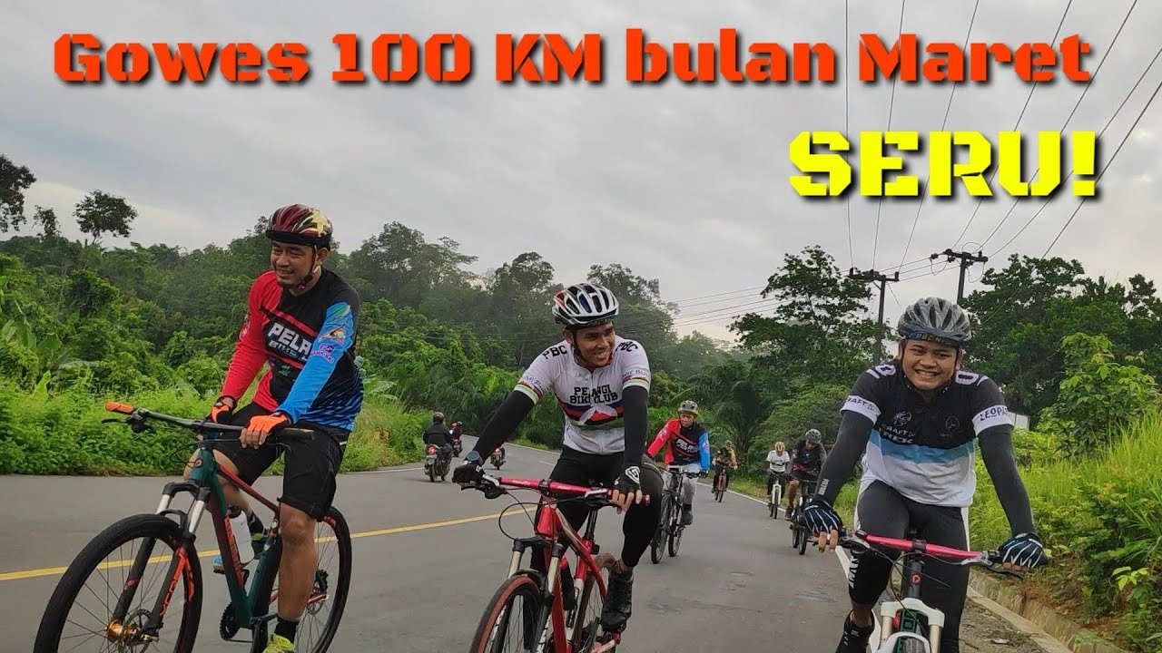 Gowes MTB endurance 100 km on road (Gran Fondo Maret) - YouTube