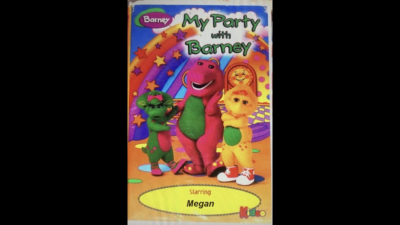 My Party with Barney (1998) VHS Kideo Starring Megan - YouTube