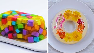 SO YUMMY! Colorful Jelly Cakes | No Bake Jelly Cake | So Tasty Cake Decorating Ideas