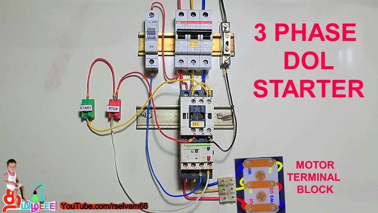 Square D 3 Phase Motor Starter Wiring Diagram