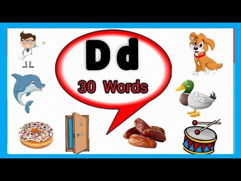 D Words For Kindergarten