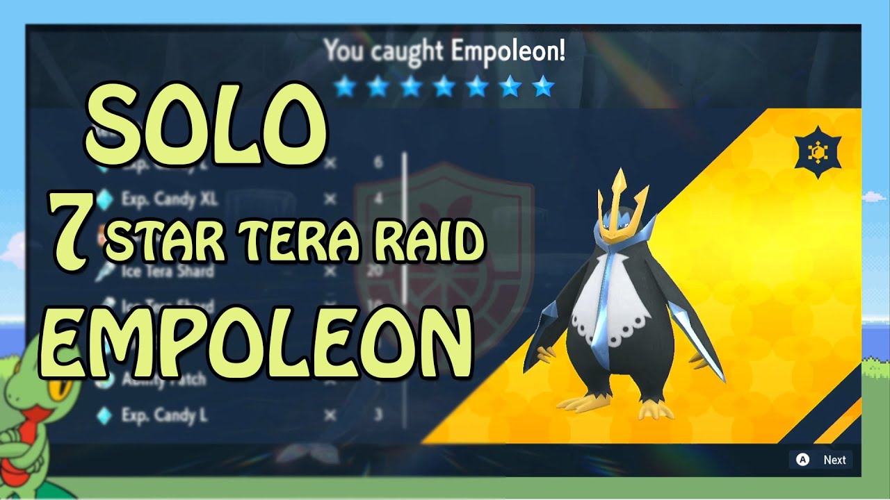 SOLO 7-Star Empoleon Raid - Pokemon Scarlet and Violet - YouTube