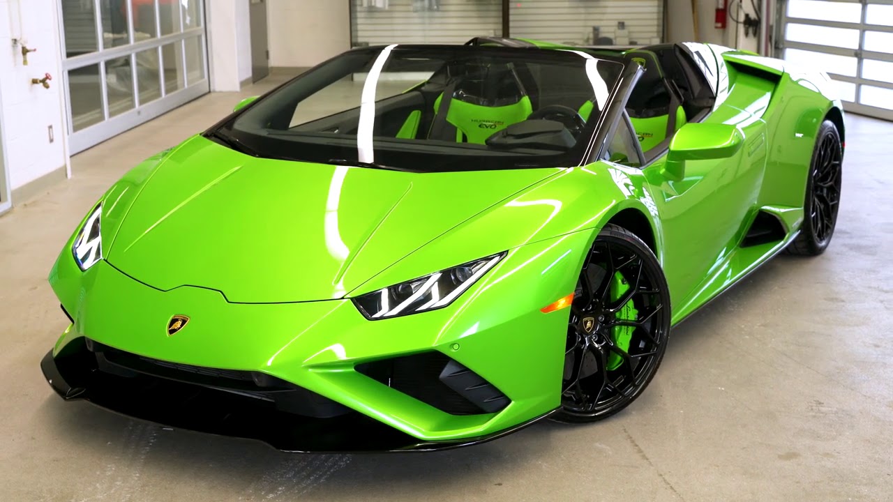 FINALLY Delivered a Huracán EVO RWD Spyder in the Launch Colour Verde  Selvans and its AMAZING! - YouTube