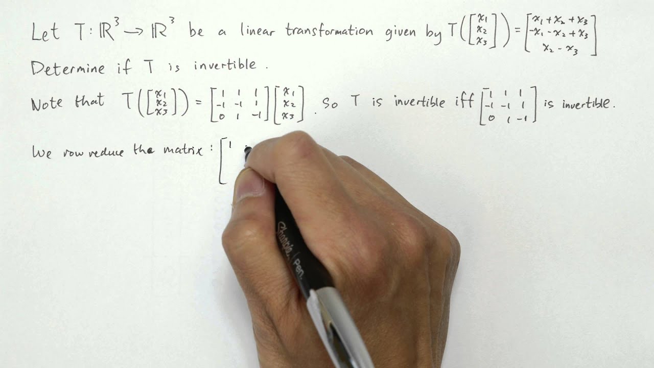 Linear transformation example 2 - YouTube