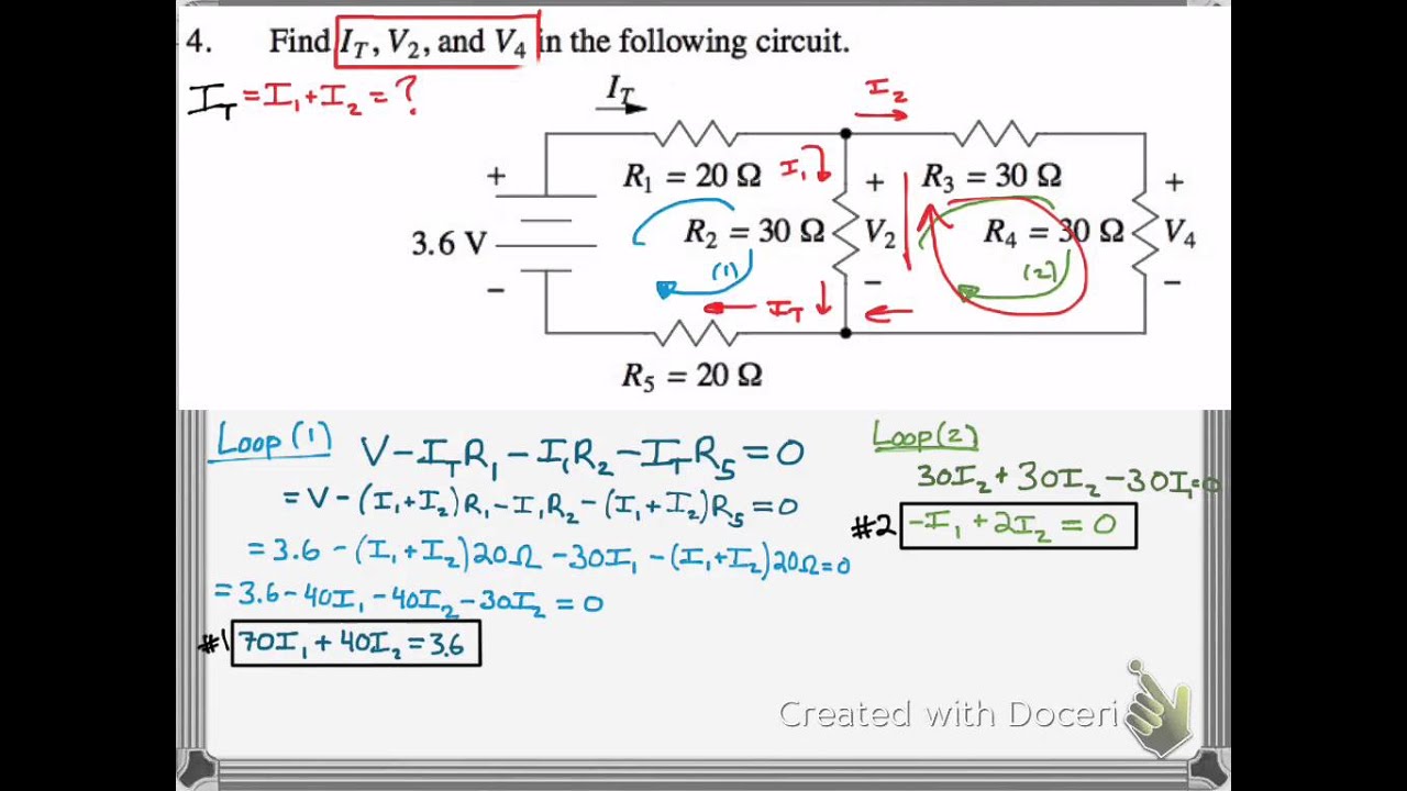 Use Kirchhoff's Rules To Find The Current