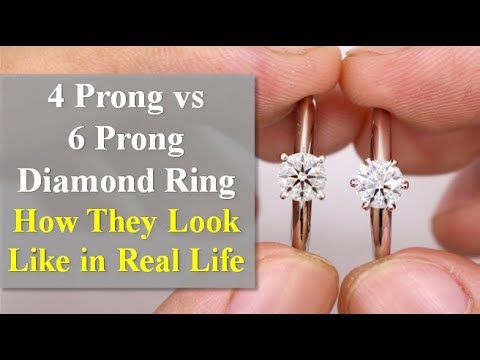 4 Prong Vs 6 Prong Diamond Ring - What Are The Differences? - Youtube