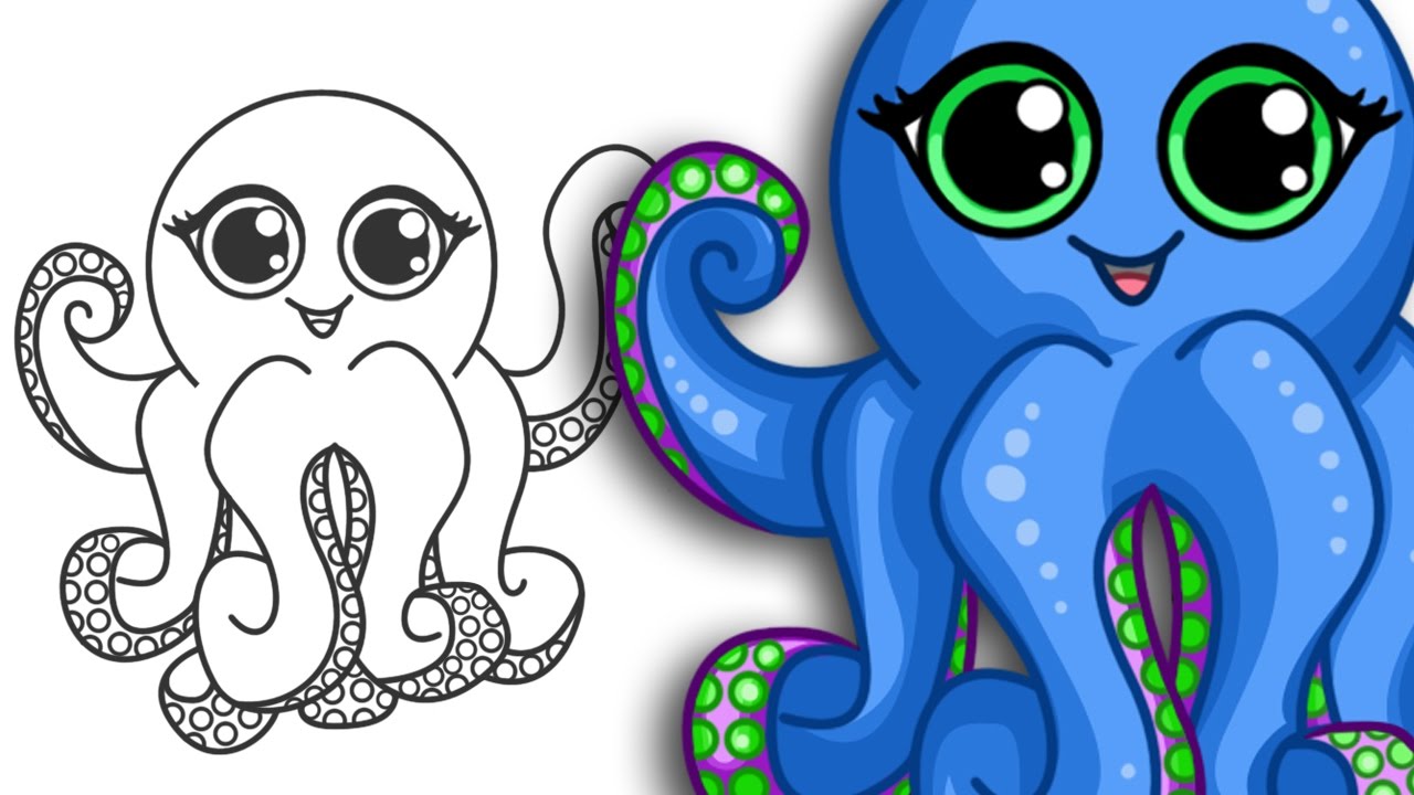 Octopus Drawings For Kids