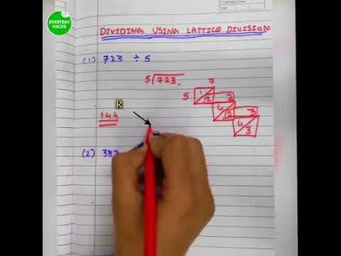 Dividing Using Lattice Division !! - YouTube