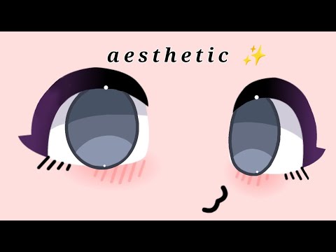 How to shade Gacha eyes easily but aesthetically , cara shading mata ... image.