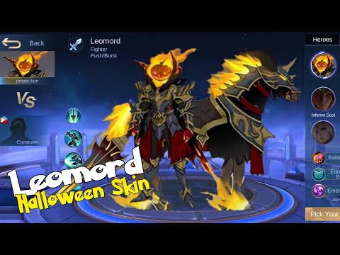 LEOMORD NEW SKIN HALLOWEEN SKIN 2020 MOBILE LEGENDS LEOMORD GHOST RIDER ...