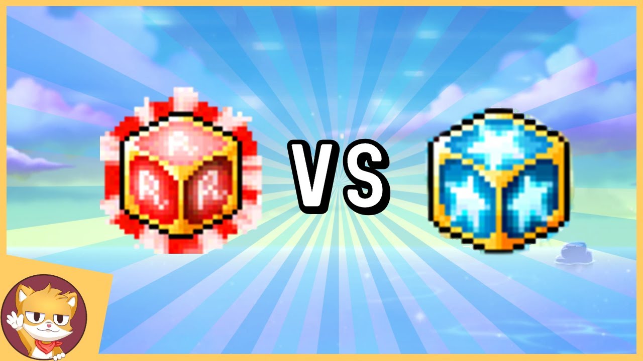 RED CUBE VS GLOWING CUBE Testing The Rates MapleStory YouTube