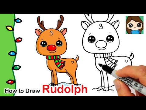 How to Draw Rudolph | Christmas Series #3 - YouTube