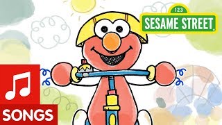 Sesame Street: Elmo Riding A Tricycle Song | Animated Video